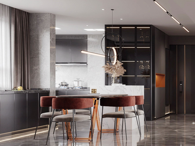 现代风格餐厨空间 现代风格餐厨空间