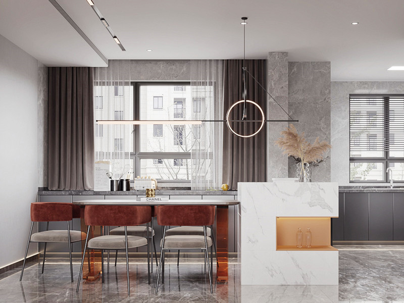 现代风格餐厨空间 现代风格餐厨空间